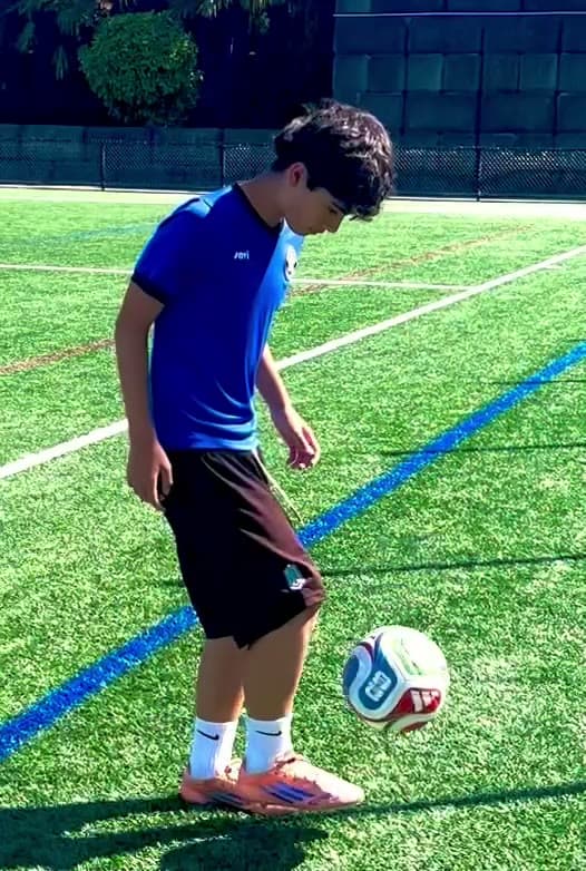 Working the ball across the turf